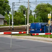 Zobacz zdjęcie: Awaria na przejeździe kolejowym na Modłowej