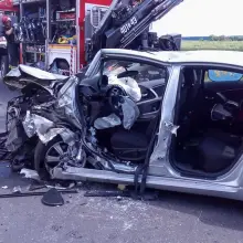 Zobacz zdjęcie: Wypadek pod Chościszowicami – dwie osoby ranne, jedna ciężko