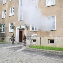 Zobacz zdjęcie: Pożar w koszarach. Ćwiczebny alarm w jednostce