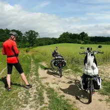 Zobacz zdjęcie: Małżeństwo z Raciborowic wybrało się nad morze. Na… rowerach