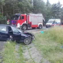 Zobacz zdjęcie: Wypadek na A18, dwie osoby ranne