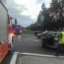 Zobacz zdjęcie: Wypadek na A18, dwie osoby ranne