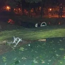 Zobacz zdjęcie: Nawałnica zniszczyła plac zabaw w Parku Miejskim