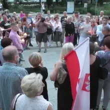 Zobacz zdjęcie: Ponad 150 osób protestowało przed bolesławieckim sądem