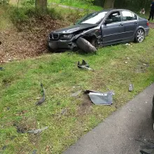 Zobacz zdjęcie: Kolizja między Osiecznicą a Tomisławiem. Kierowca BMW ranny