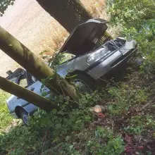 Zobacz zdjęcie: Wypadek między Łaziskami a Wartowicami – 1 osoba ranna