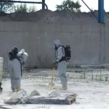 Zobacz zdjęcie: Wyciek kwasu siarkowego w zakładzie Surmin-Kaolin