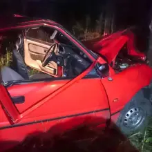 Zobacz zdjęcie: Staranował drzewo w lesie i uciekł z miejsca zdarzenia
