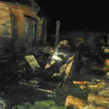 Zobacz zdjęcie: Pożar auta i budynku gospodarczego w Godzieszowie