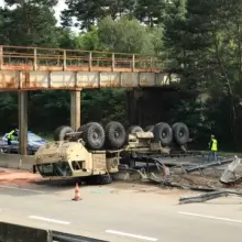 Zobacz zdjęcie: Kolejny wypadek z udziałem żołnierzy US Army. Tym razem na A18