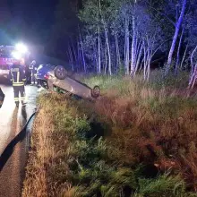 Zobacz zdjęcie: Wypadek na krajowej 30. Dwie osoby ranne