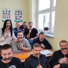 View photo: “Mechanik”: They “grew” mustaches to remind people about cancer