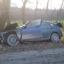 Zobacz zdjęcie: Mazda wjechała w drzewo. 38-letnia kierująca zmarła w szpitalu