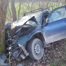 Zobacz zdjęcie: Mazda wjechała w drzewo. 38-letnia kierująca zmarła w szpitalu