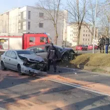 Zobacz zdjęcie: Wypadek na krzyżówce Podgórna–Wojska Polskiego