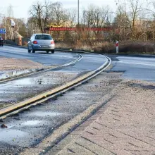 Zobacz zdjęcie: Bezpieczniej przy Cieszkowskiego. Wyrwy zlikwidowane