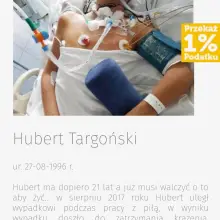 Zobacz zdjęcie: Pomóż Hubertowi, który fleksem przeciął sobie tętnicę szyjną. Przekaż 1%