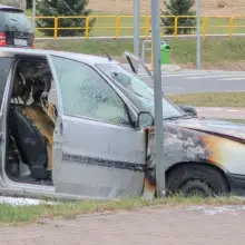 Zobacz zdjęcie: Pożar auta przy Tysiąclecia