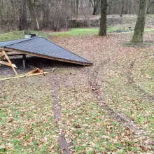 Zobacz zdjęcie: Połamana wiata w okolicach Bobru