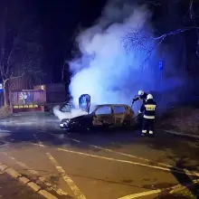 Zobacz zdjęcie: Na Gdańskiej spłonął Volkswagen Golf