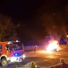 Zobacz zdjęcie: Na Gdańskiej spłonął Volkswagen Golf