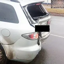 Zobacz zdjęcie: Tir najechał na tył Mazdy. Kierowca ciężarówki z 300-zł mandatem