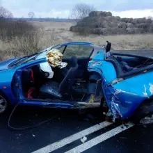 Zobacz zdjęcie: Wypadek między Gromadką a Wierzbową. 29-letnia Ukrainka w ciężkim stanie