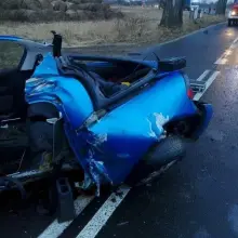 Zobacz zdjęcie: Wypadek między Gromadką a Wierzbową. 29-letnia Ukrainka w ciężkim stanie