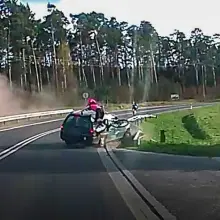 Zobacz zdjęcie: Pijany Rosjanin staranował autem 33-letnią rowerzystkę. Wstrząsające nagranie!