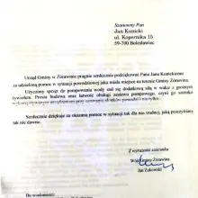 Zobacz zdjęcie: Podziękowanie od Gminy Żurawina