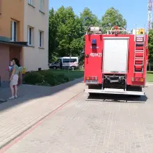 Zobacz zdjęcie: Akcja straży pożarnej w wieżowcu przy Gałczyńskiego