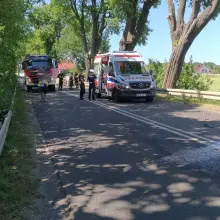 Zobacz zdjęcie: Wypadek pod Bolesławcem. Jedna osoba ranna