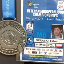 Zobacz zdjęcie: Edward Spraski ze srebrnym medalem Mistrzostw Europy Weteranów w judo