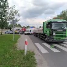 Zobacz zdjęcie: Wypadek na krzyżówce Cieszkowskiego-Modłowa. Jedna osoba ciężko ranna