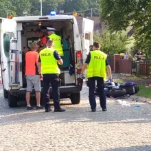 Zobacz zdjęcie: Wypadek motocyklisty w Bożejowicach