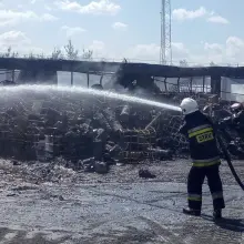 Zobacz zdjęcie: Pożar nielegalnego składowiska chemikaliów w pobliżu Polkowic