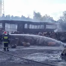 Zobacz zdjęcie: Pożar nielegalnego składowiska chemikaliów w pobliżu Polkowic