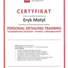 Zobacz zdjęcie: Certyfikaty Detailing Academy