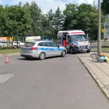 Zobacz zdjęcie: Rowerzysta zabrany do szpitala