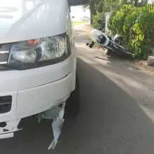 Zobacz zdjęcie: Wypadek motocyklisty i busa w Kruszynie
