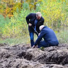 Zobacz zdjęcie: Gmina Osiecznica: Akcja sadzenia drzew z okazji 100-lecia Odzyskania Niepodległości