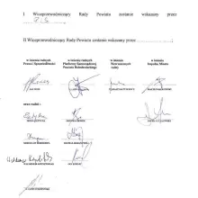 Переглянути фотографію: Коаліційна угода PiS, Platforma Samorządowa, Impulsu Miasta та незалежного радного