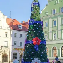 Zobacz zdjęcie: Choinka i filiżanka na bolesławieckim Rynku