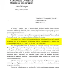 Zobacz zdjęcie: Pismo Generalnego Dyrektora Ochrony Środowiska