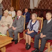 Zobacz zdjęcie: Dwie pary z medalami za 50 lat pożycia małżeńskiego