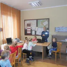 View photo: Children from Iwiny Take Over the Bolesławiec Police Headquarters