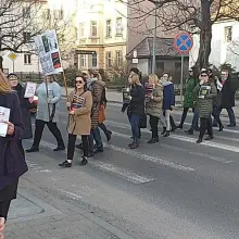 Zobacz zdjęcie: Protest pracowników wymiaru sprawiedliwości w Lwówku Śląskim