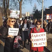 Zobacz zdjęcie: Protest pracowników wymiaru sprawiedliwości w Lwówku Śląskim