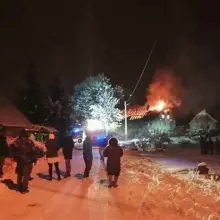 Zobacz zdjęcie: Pożar budynku w Parzycach