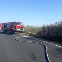 Zobacz zdjęcie: Spłonęła przyczepa ze słomą